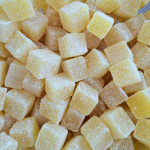 Pineapple jelly cubes 100% Vegan