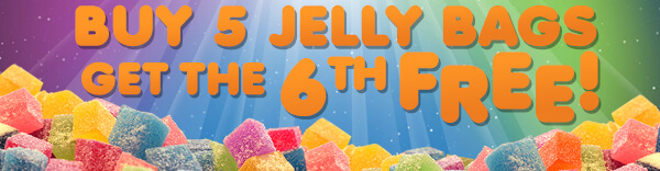 Jelly cube promotion - Buy 5 get the 6th Free