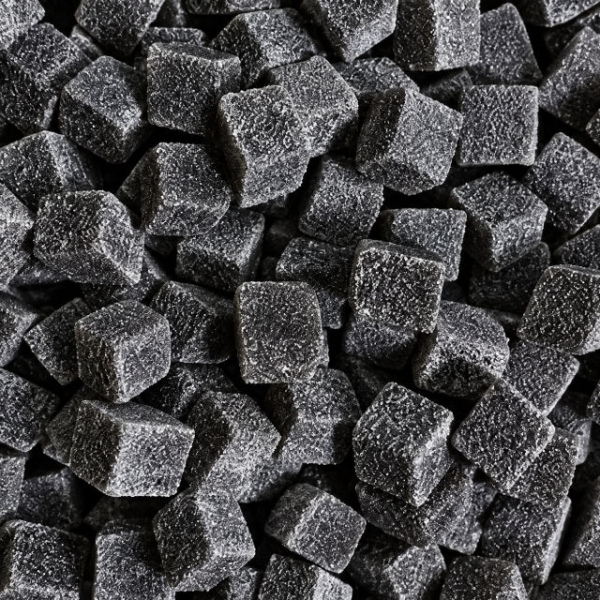 Vegan Blackcurrant Jelly Cubes – Handmade Candy Vegan blackcurrant jelly cubes handmade in Australia