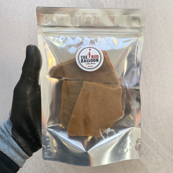 Peanut Butter flavoured honeycomb, 100g bag.