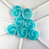 Blue swirl round lollipops (7cm diameter) Blue swirl round lollipops (7cm diameter)