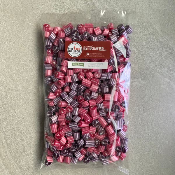 1kg bag of Bride & Bride character designed wedding rock candy.