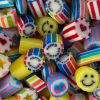 Happy Birthday mix themed rock candies including Happy Birthday text, smiley faces, hearts, stars and presents. Happy Birthday mix themed rock candies including Happy Birthday text, smiley faces, hearts, stars and presents.