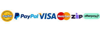 Accepted payment methods: Visa, Mastercard, PayPal, Zip and Afterpay