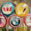 Printa Pops with edible corporate/business logos. Spread brand awareness.